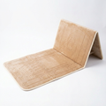 Light Brown Foldable Prayer Mat with Backrest